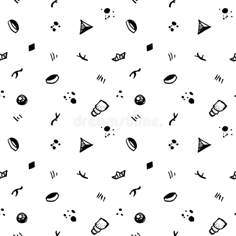 Het naadloze abstracte patroon van de Hipsterinkt Uitstekende en retro stijl vector illustratie Het naadloze abstracte patroon van de Hipsterinkt Uitstekende en retro stijl vector illustratie