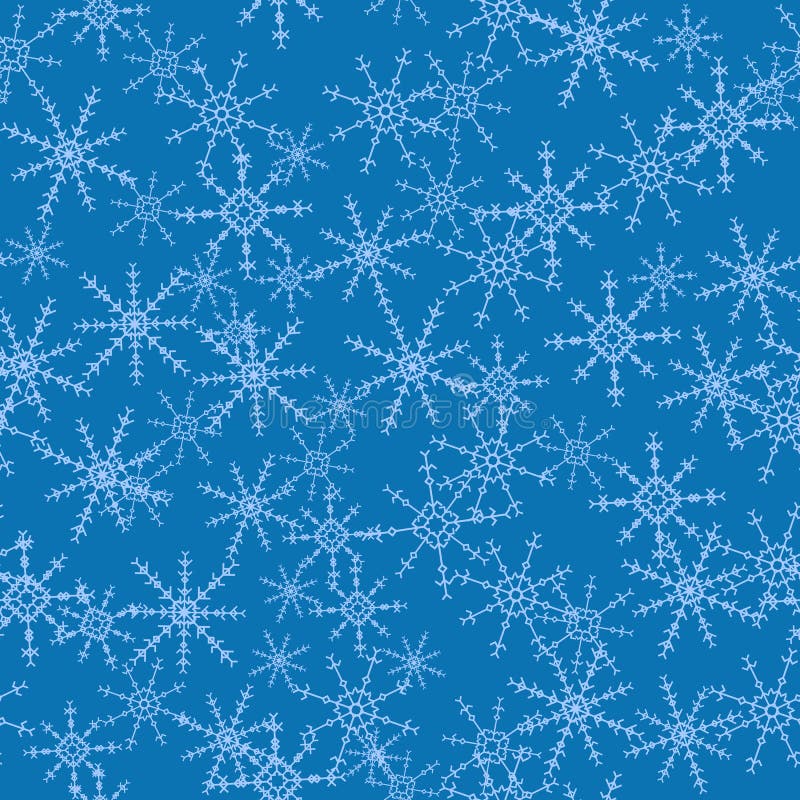 Het naadloze blauw van het de sneeuwpatroon van de textuursneeuwvlok vector illustratie Het naadloze blauw van het de sneeuwpatroon van de textuursneeuwvlok vector illustratie