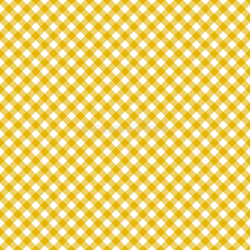 Het naadloze gele patroon van de lijstdoek