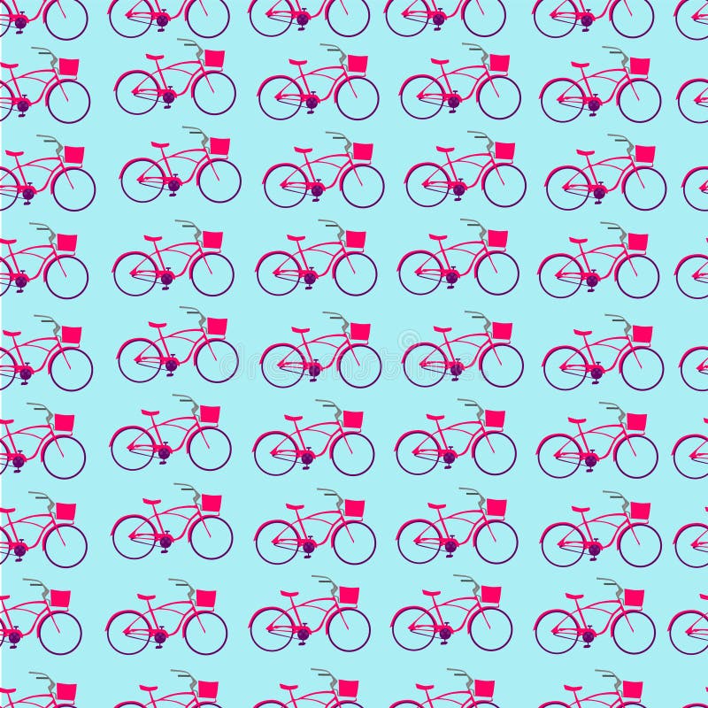 Het naadloze patroon van de fietssport royalty-vrije illustratie Het naadloze patroon van de fietssport royalty-vrije illustratie