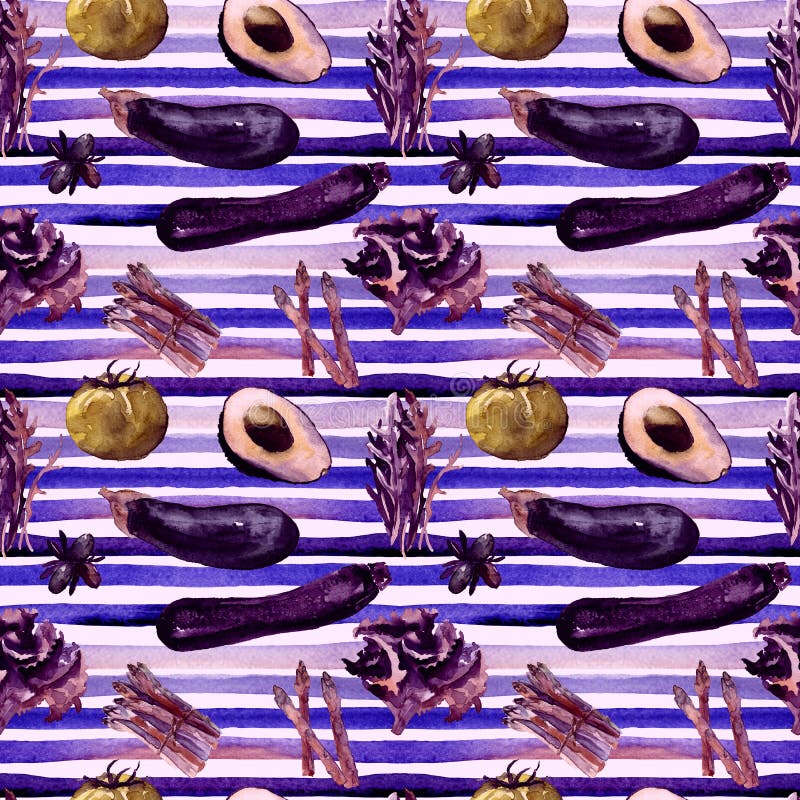 Het naadloze patroon van groenten Herhaalbaar Patroon met Gezond Voedsel royalty-vrije illustratie Het naadloze patroon van groenten Herhaalbaar Patroon met Gezond Voedsel royalty-vrije illustratie