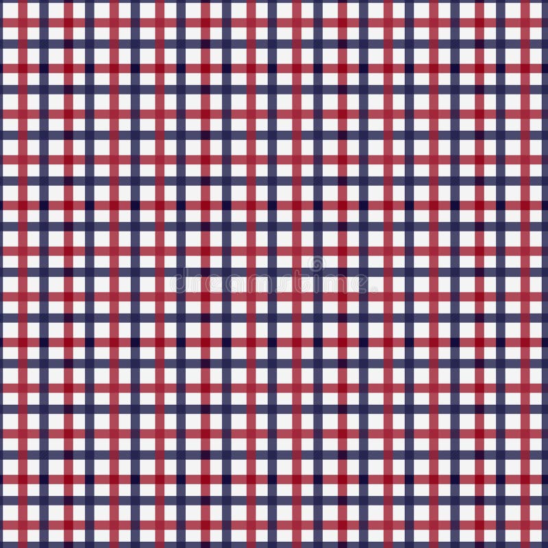 Het naadloze vectorpatroon van de geruit Schots wollen stofplaid Keperstoftextuur in strepen van donkerrood, helder rood blauw op vector illustratie Het naadloze vectorpatroon van de geruit Schots wollen stofplaid Keperstoftextuur in strepen van donkerrood, helder rood blauw op vector illustratie