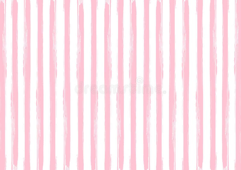 Het naadloze Verticale Roze Patroon van de Stripjes van de Waterkleur in Witte Achtergrond