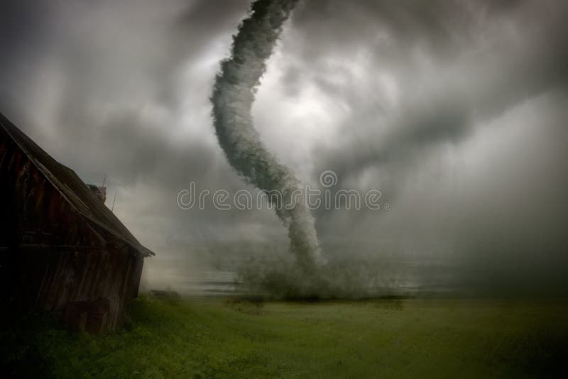 Het naderen van tornado stock foto's Het naderen van tornado stock foto's