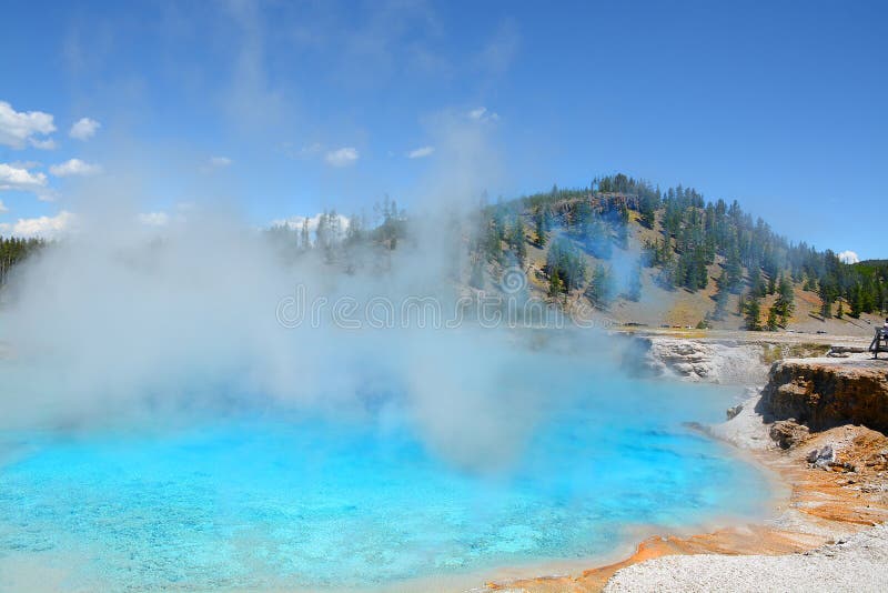Het Nationale Park van excelsior Geiseryellowstone stock afbeeldingen Het Nationale Park van excelsior Geiseryellowstone stock afbeeldingen