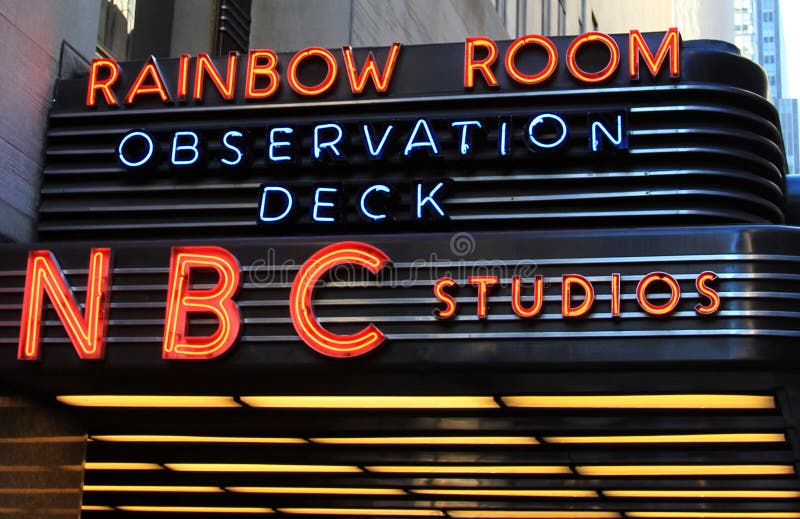 Het NBC- Teken van het Neon van de Studio