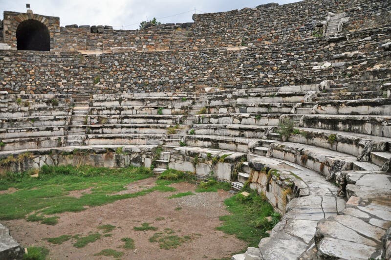 Het Odeon-Theater van Bouleuterion royalty-vrije stock foto Het Odeon-Theater van Bouleuterion royalty-vrije stock foto