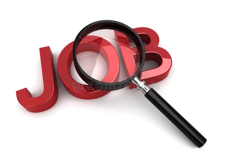 Vacatures zoeken royalty-vrije illustratie