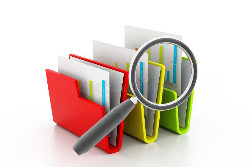 Map zoekopdracht vector illustratie