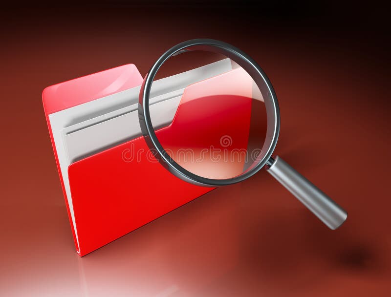 Het onderzoek van de omslag vector illustratie