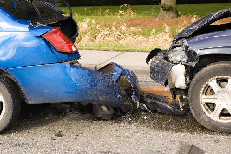 Het ongeval van de auto Het ongeval van de auto