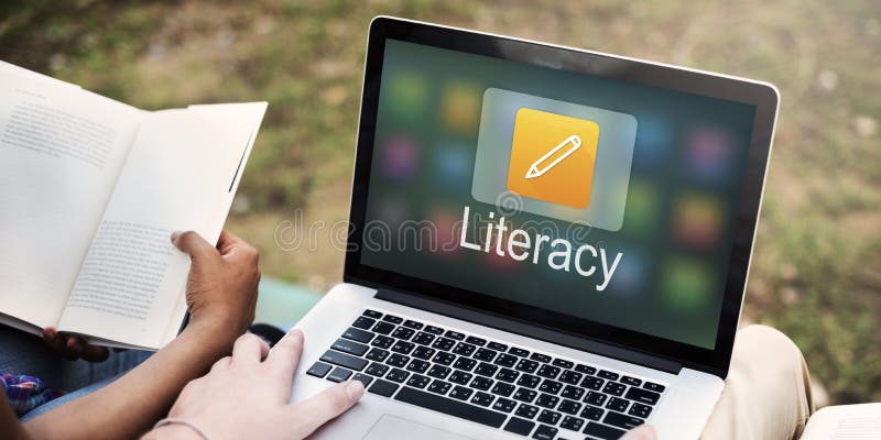 Het Online Onderwijs die van het potloodpictogram Grafisch Concept leren stock afbeelding Het Online Onderwijs die van het potloodpictogram Grafisch Concept leren stock afbeelding