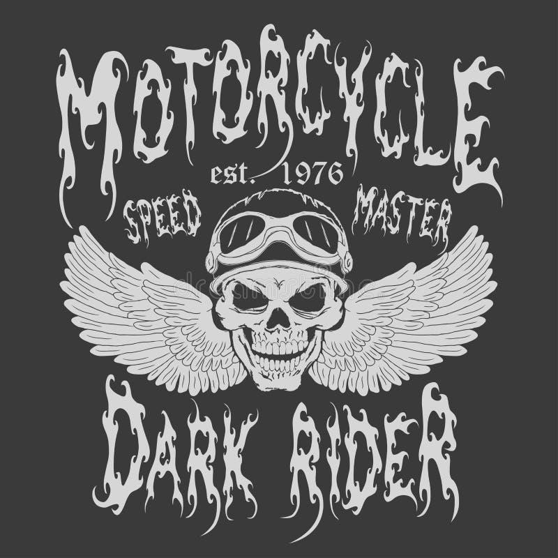 Het Ontwerp van de motorfietst-shirt vector illustratie Het Ontwerp van de motorfietst-shirt vector illustratie