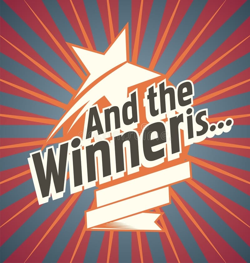 Het ontwerp van de winnaarbanner vector illustratie Het ontwerp van de winnaarbanner vector illustratie