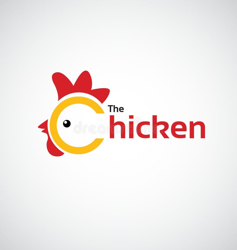 Het ontwerp van het Kippenpictogram stock illustratie Het ontwerp van het Kippenpictogram stock illustratie