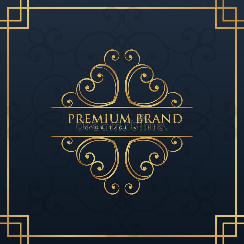 Het ontwerp van het monogramembleem voor premie en luxemerk vector illustratie Het ontwerp van het monogramembleem voor premie en luxemerk vector illustratie