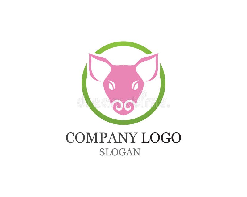 Het ontwerp vectormalplaatje van het varkens Hoofdembleem Varkensvleesbbq Grillrestaurant vector illustratie Het ontwerp vectormalplaatje van het varkens Hoofdembleem Varkensvleesbbq Grillrestaurant vector illustratie