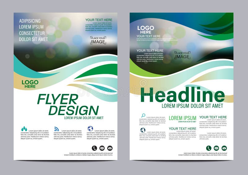 Green Brochure Layout design template. Annual Report Flyer Leaflet cover Presentation Modern background. illustration vector in A4 size. Green Brochure Layout design template. Annual Report Flyer Leaflet cover Presentation Modern background. illustration vector in A4 size