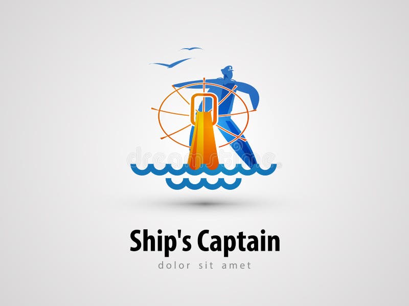 Het ontwerpmalplaatje van het schip vectorembleem zeeman of cruise vector illustratie Het ontwerpmalplaatje van het schip vectorembleem zeeman of cruise vector illustratie