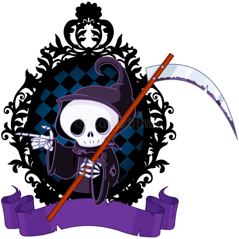Het onverbiddelijke de maaimachine van het beeldverhaal richten royalty-vrije illustratie Het onverbiddelijke de maaimachine van het beeldverhaal richten royalty-vrije illustratie