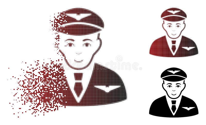 Het oplossen Pixelated Halftone ProefIcon vector illustratie