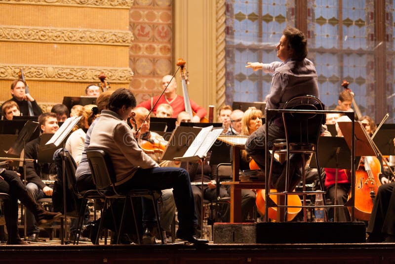 Rehearsal orchestra Odessa Philharmonic, Hobart Earl. Rehearsal orchestra Odessa Philharmonic, Hobart Earl