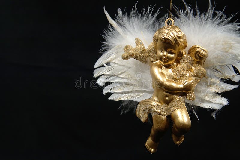 Het ornament van Kerstmis - Gouden Engel, Definitief deel VI royalty-vrije stock afbeeldingen Het ornament van Kerstmis - Gouden Engel, Definitief deel VI royalty-vrije stock afbeeldingen