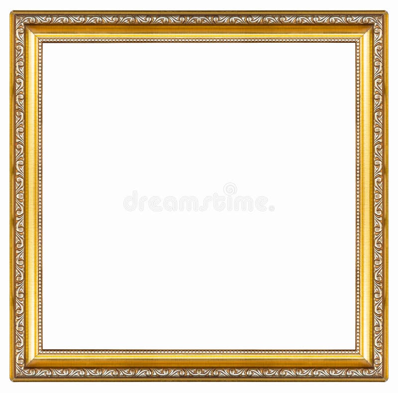 Het oude antieke gouden kader isoleerde decoratieve gesneden houten tribune stock afbeeldingen Het oude antieke gouden kader isoleerde decoratieve gesneden houten tribune stock afbeeldingen