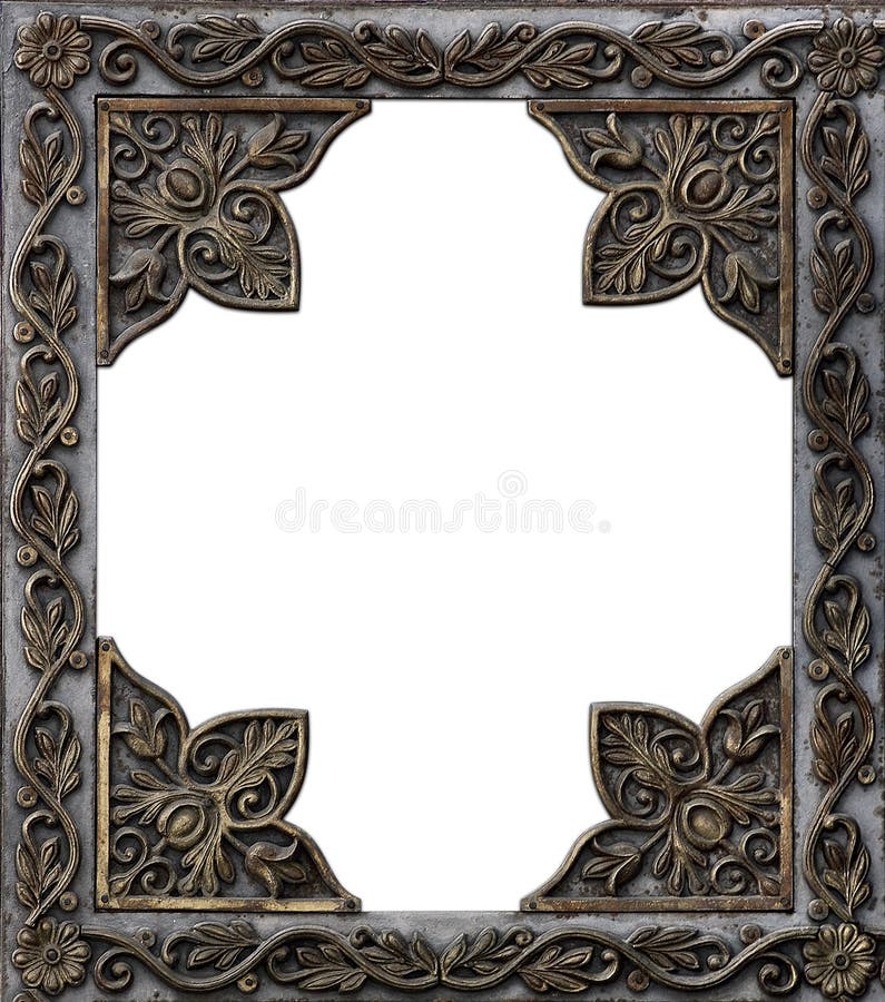 Het oude Decoratieve Frame van het Metaal