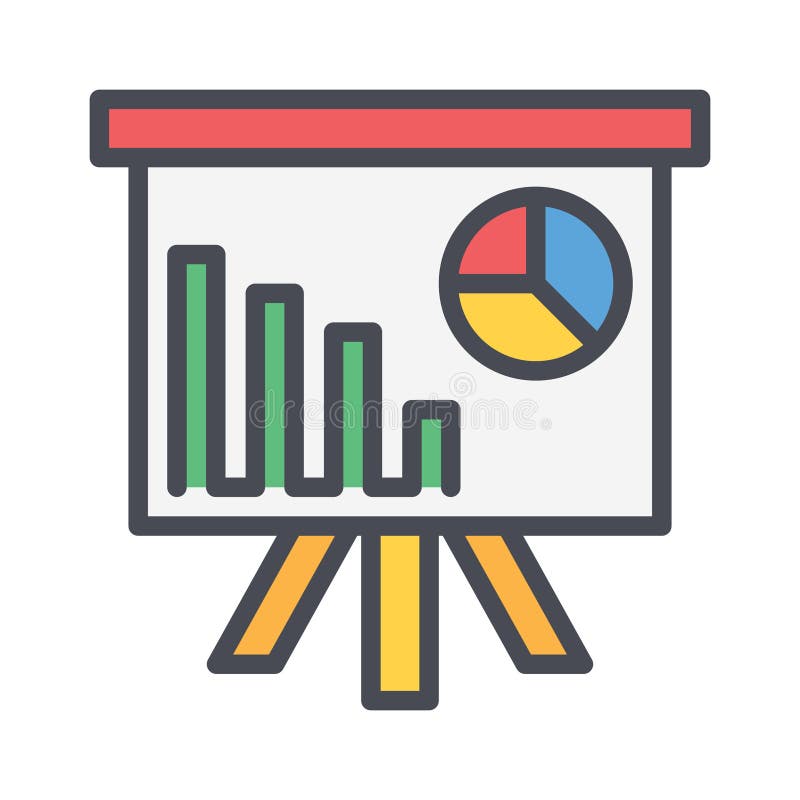 Het overzicht van de presentatie vectorpictogram eenvoudige overzicht gevulde elementenillustratie van bedrijfsconcept bewerkbare royalty-vrije illustratie Het overzicht van de presentatie vectorpictogram eenvoudige overzicht gevulde elementenillustratie van bedrijfsconcept bewerkbare royalty-vrije illustratie