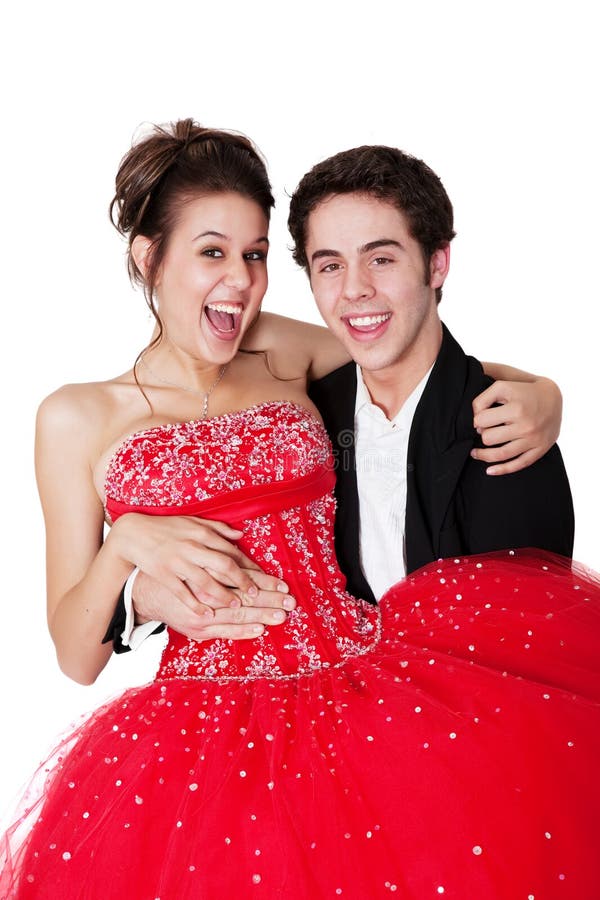 Het Paar van Prom royalty-vrije stock afbeelding Het Paar van Prom royalty-vrije stock afbeelding