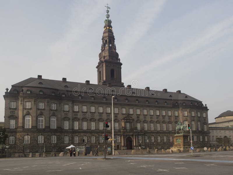 Het Paleis van Christiansborg stock fotografie Het Paleis van Christiansborg stock fotografie