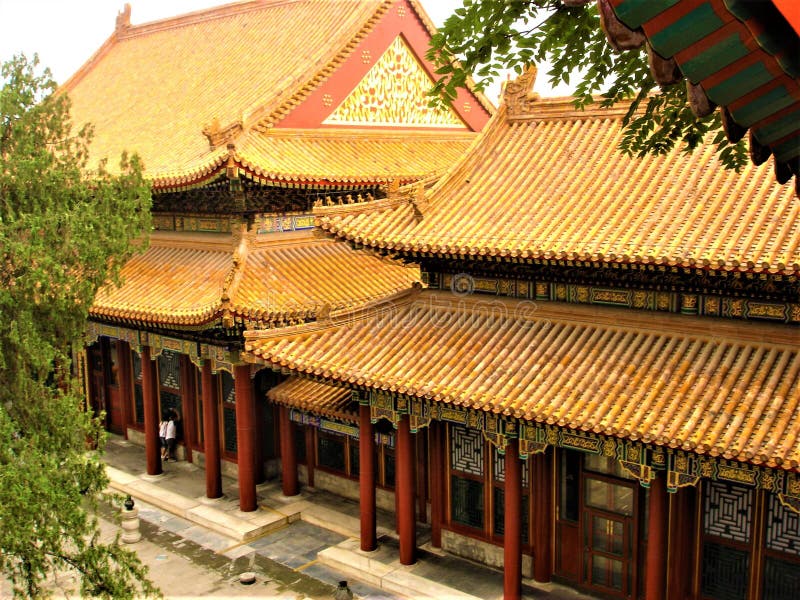 Het Paleis van de zomer in Peking, China De traditionele bouw, tijd en geschiedenis stock foto Het Paleis van de zomer in Peking, China De traditionele bouw, tijd en geschiedenis stock foto