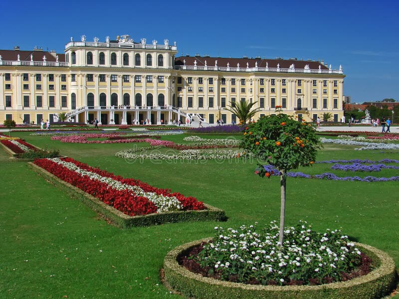 Schloss Schönbrunn, Wenen, Oostenrijk royalty-vrije stock foto