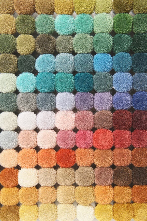 Color palette of carpet materials. Color palette of carpet materials