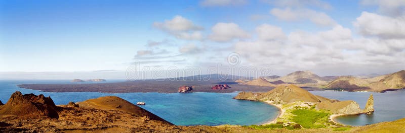 Het panorama van de Eilanden van de Galapagos