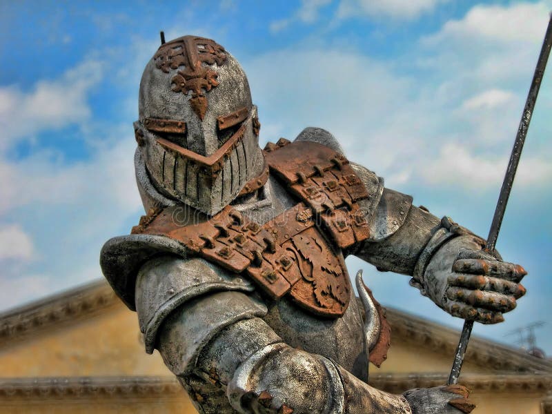 A powerful armour showed near Verona Arena. A powerful armour showed near Verona Arena
