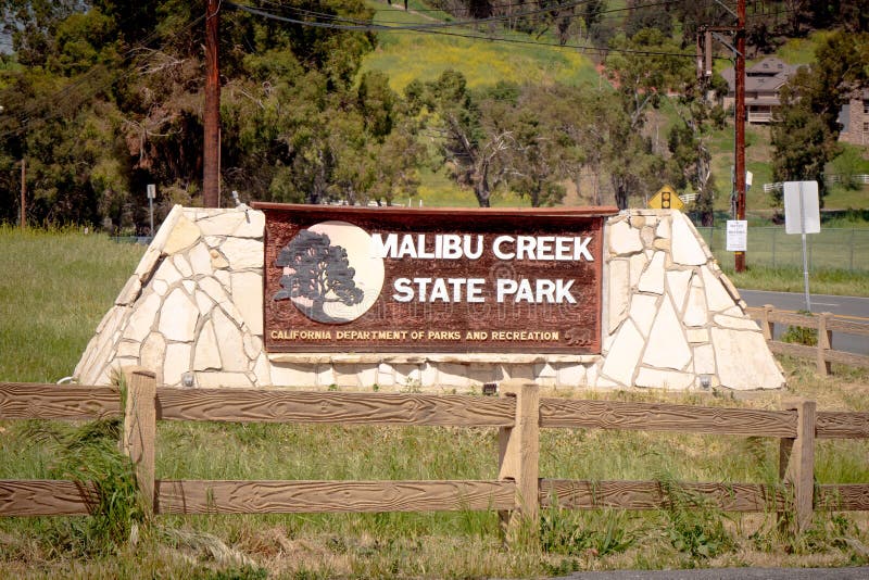 Het Park van de Staat van de Malibukreek - MALIBU, de V.S. - 29 MAART, 2019