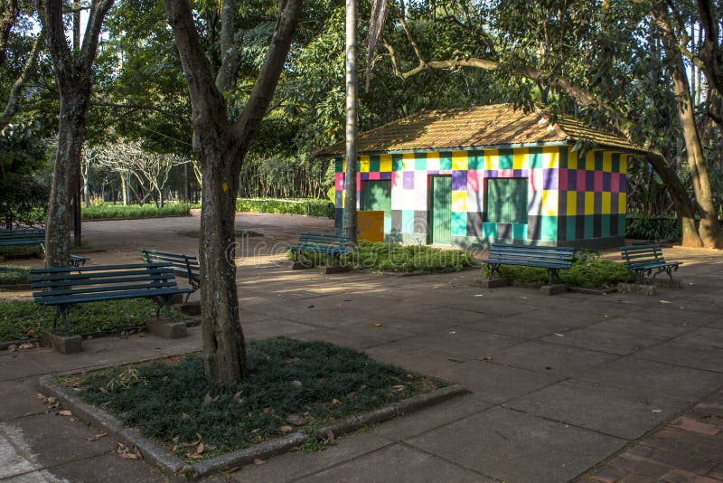 Het Park van Ibirapuera royalty-vrije stock afbeeldingen Het Park van Ibirapuera royalty-vrije stock afbeeldingen