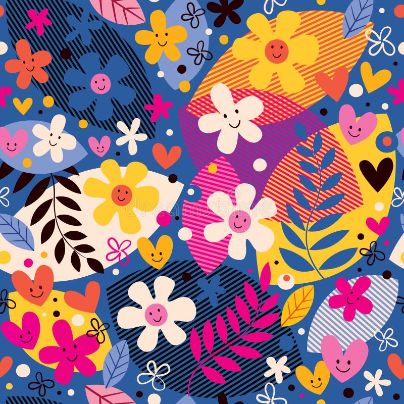 Het patroon van bloemen royalty-vrije illustratie Het patroon van bloemen royalty-vrije illustratie