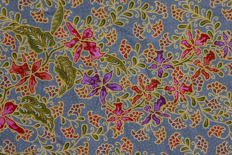 Het patroon van de batik, Indonesië stock foto Het patroon van de batik, Indonesië stock foto