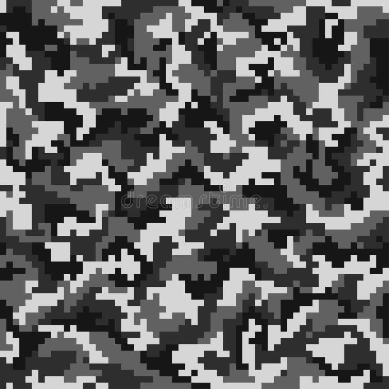 Het patroon van de camouflage Digitaal camouflage naadloos patroon Pixelcamo in stedelijke stijl