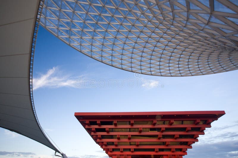 China Pavilion with Expo Axis as foreground at the Expo 2010 Shanghai. China Pavilion with Expo Axis as foreground at the Expo 2010 Shanghai