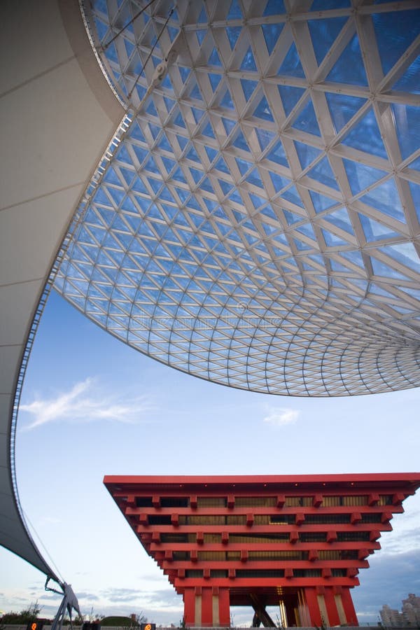 China Pavilion with Expo Axis as foreground at the Expo 2010 Shanghai. China Pavilion with Expo Axis as foreground at the Expo 2010 Shanghai