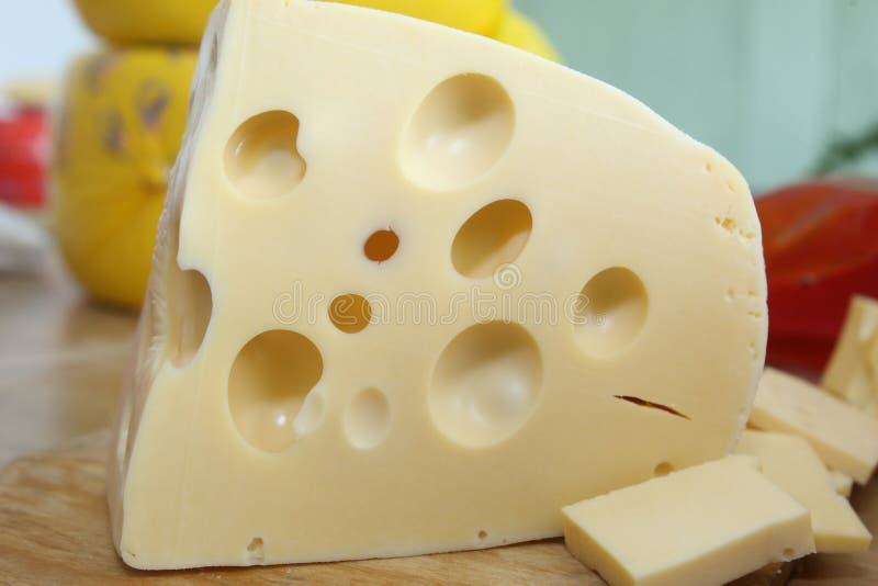 Het perfecte stuk van Zwitserse kaas