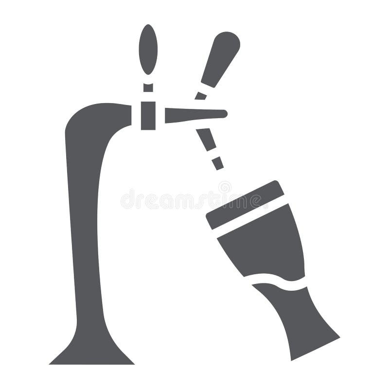 Het pictogram, de alcohol en de drank, de kraan en het glas van het ontwerpbier glyph bier ondertekenen, vectorafbeeldingen, een stock illustratie Het pictogram, de alcohol en de drank, de kraan en het glas van het ontwerpbier glyph bier ondertekenen, vectorafbeeldingen, een stock illustratie
