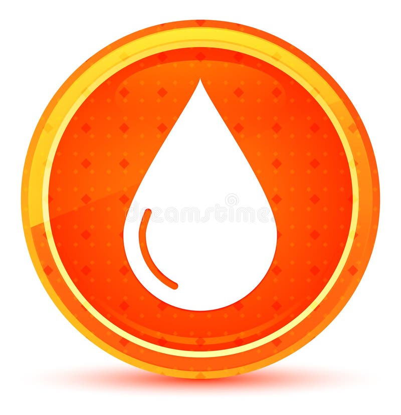 Het pictogram natuurlijke oranje ronde knoop van de waterdaling vector illustratie Het pictogram natuurlijke oranje ronde knoop van de waterdaling vector illustratie