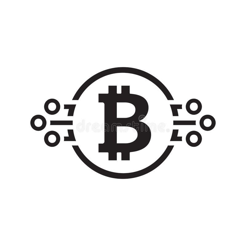 Bitcoin Cryptocurrency-icoon royalty-vrije illustratie