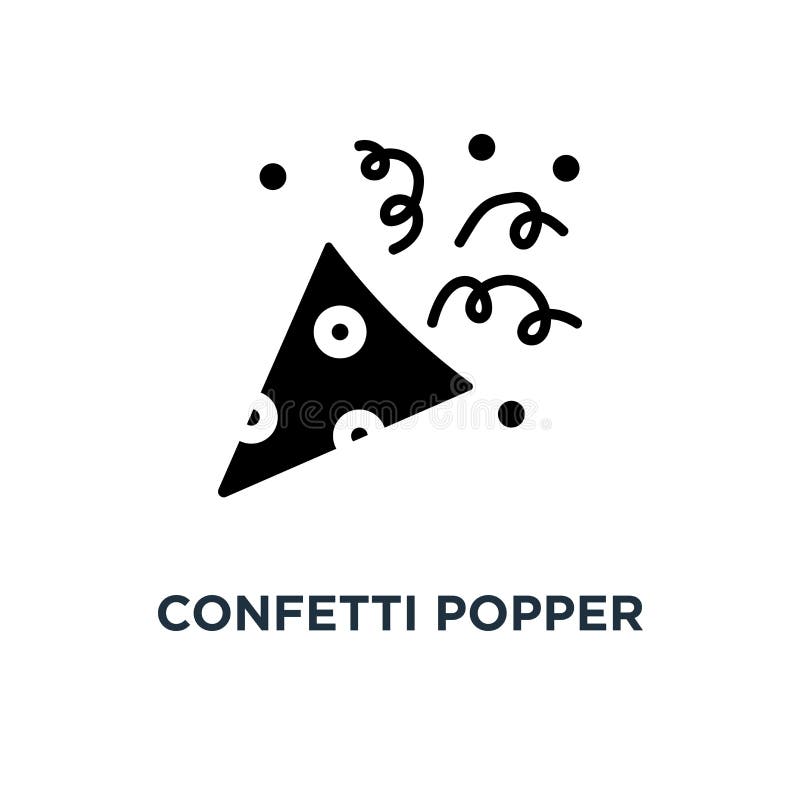 Het pictogram van de confettienpopcornpan Eenvoudige elementenillustratie Viering c stock illustratie Het pictogram van de confettienpopcornpan Eenvoudige elementenillustratie Viering c stock illustratie