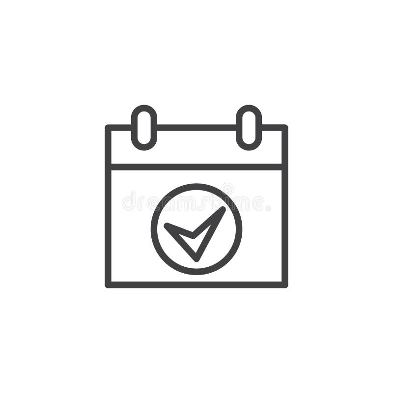 Het pictogram van het de dagoverzicht van de controlevergadering vector illustratie Het pictogram van het de dagoverzicht van de controlevergadering vector illustratie